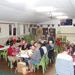 one of the evening gatherings.