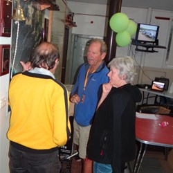 Allan & Sandy having a chat with Doug the caretaker.