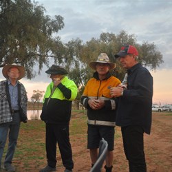 Camp fire happy hour Werai Station