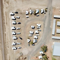 Muster site from above