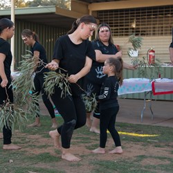 Aboriginal dance group