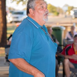 Phil Sullivan the Local Aboriginal Elder welcoming BOG