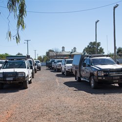2 Tag-A-Long tour groups ready to leave camp