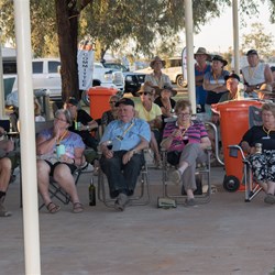 Members being briefed by President Muzza