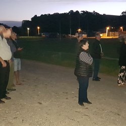 Looking at the international space station 