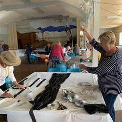 We had fun decorating our tables!