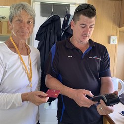 Mick advising Julie. 