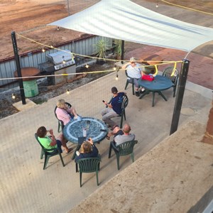 View from rooms to Ardath beer garden