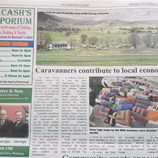 Local news article about muster