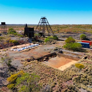 Hatches Creek Mine Ruins from the air