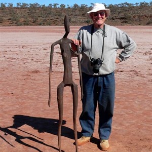 Meeting the locals at Lake Ballard