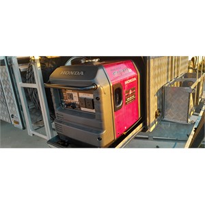 Enclosed generator, easy drop down spare tyres & fuel storage