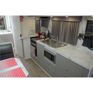 the kitchen