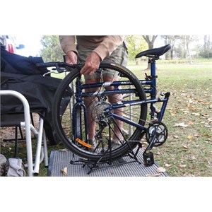 the bike folded