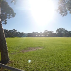 The local sporting field. Plenty of bore water available.