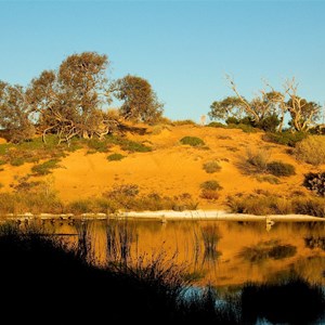 Wetlands as the sun goes down