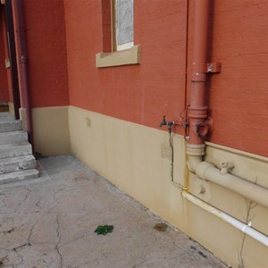 Water on tap on station building