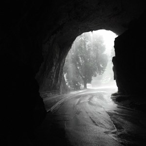 The Arch during a heavy storm