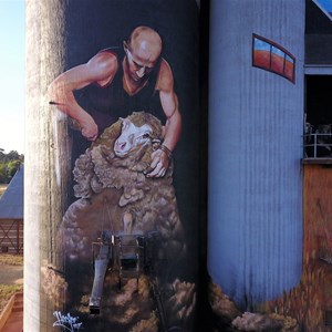 Weethalle silo art