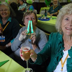 Di, Lynn and Rosalie dinner night on St Patricks day.