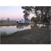  Moon rising over the water at Julia Creek free campsite