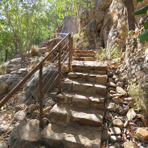 Nice stonework on the steps