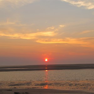 Smoky sunset Sept 2011