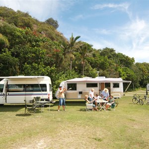 Caravanning at Ocean Beach Tourist Park, Gold Coast