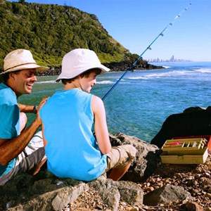 Magic spots on the creek at Tallebudgera Creek Tourist Park, Gold Coast