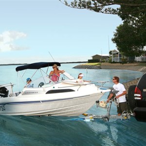 A boating haven, Broadwater Tourist Park, Gold Coast