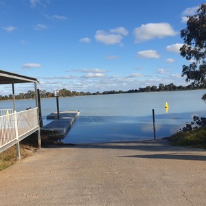 Upgraded boat ramp at Tchum Lake