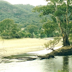 view over river