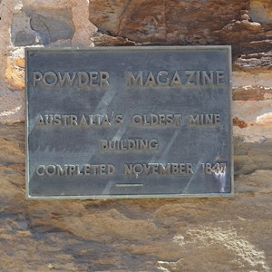 Plaque on the Powder Magazine