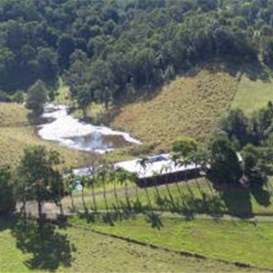 aerial view of Hillcrest Retreat