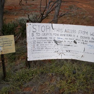 Granite Peak Sign