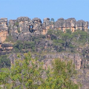 Trackside cliff closeup