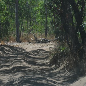 Sandy track last few km