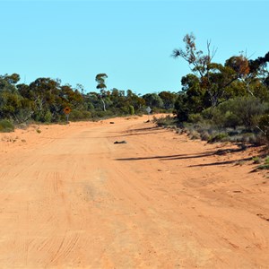 The main Oak Valley Road looking West