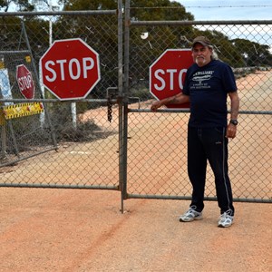 Robin by the Security Gates