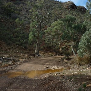 Water over road