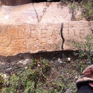 Faint inscription - date? 1955