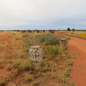 The only signage for CSR at Cotton Ck T/O