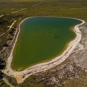 Aerial view over Lake Thetis 2019