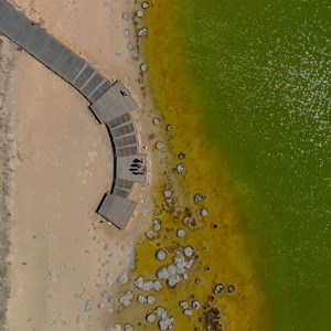 Drone view of main viewing platform