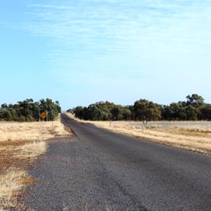 The highway approaching the Diamintina