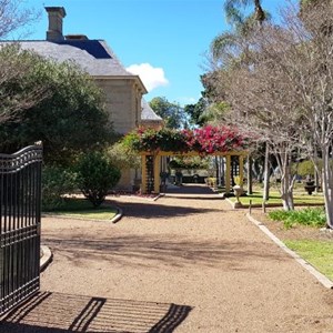 House viewed through the main gates