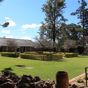 Rear grounds and staff quarters