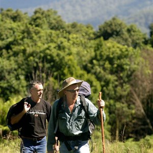 Bushwalkers at Mooraback, Cottan-Bimbang National Park, Credit: J Spencer, Copyright: OEHand & www.nationalparks.nsw.gov.au