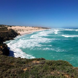Dog Fence Beach Cliffs