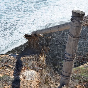 Dog Fence Beach Cliffs 